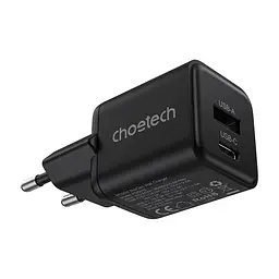 Зарядное устройство для Choetech 1xUSB-C PD30W PPS + 1xUSB QC3.0 (PD5012-EU-BK) - миниатюра 5