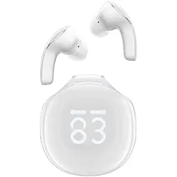 Наушники Acefast T9 Crystal Air bluetooth earbuds Porcelain White
