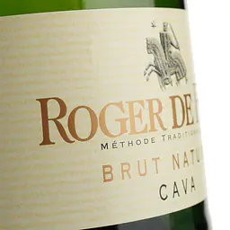 Вино ігристе Roger de Flor Cava Brut Nature, біле, брют натюр, 0,75 л - мініатюра 3