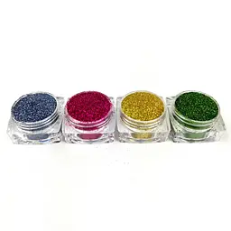 Набір гліттера для біо-тату «Базовий №2» glitter-set-4x-2, 4 кольори - мініатюра 2