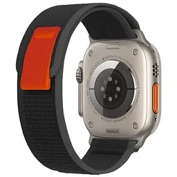 Ремінець нейлоновий для смарт-годинника Garmin 42,44,45,46,49 mm, Trail, чорний, тканинний ремінець з регулятором довжини, на липучці, сумісний зі смарт-годинниками Garmin, ArmorStandart (ARM74228) - мініатюра 3