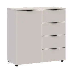 Комод Doros Рон 1 1 фасад 4 шухляды Кашемір 80х38х81 (41516043) - мініатюра 5