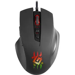 Миша Wolverine GM-700L RGB, 7 кнопок, 12800 dpi (52700) Defender teh0022111