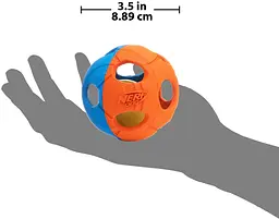 Іграшка-м'яч для собак середніх і великих порід Nerf Dog Rubber Bash Ball з LED підсвіткою - мініатюра 5