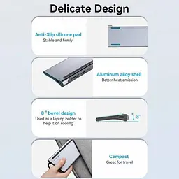 USB-хаб Vention Multi-function USB-C to HDMI/VGA/USB-C Gen 1/USB 3.0x2/USB 2.0/RJ45/SD/TF/TRRS 3.5mm/PD Docking Station 0.25m (THTHC) - мініатюра 3