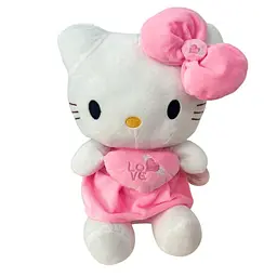 М'яка плюшева іграшка Хелло Кітті Hello Kitty із серцем 30см
