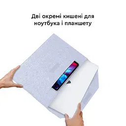 Чохол до ноутбука AirOn 13,3" Premium Grey (4822356710620) - мініатюра 8