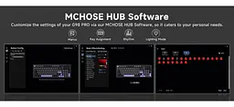 Клавіатура MCHOSE G98 Pro RGB Mechanical Flame Orange Switch Wireless (MC-G98S-5) Black (G-000003843) - мініатюра 4