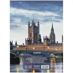 Книга записна Axent A4 City, London, 96 аркушів клітинка (8425-5-A) - мініатюра 5
