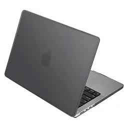 Чохол-накладка для MacBook Pro 16 M5 Pro-M2 Pro/M5 Max-M1 Max, сірий, Air Shell, пластиковий захисний аксесуар для ноутбука, протиударний, з вентиляцією та доступом до портів, ArmorStandart (ARM80468)