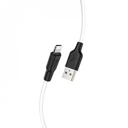 USB Cable Hoco X21 Plus Silicone Lightning Black/White 2m - мініатюра 4