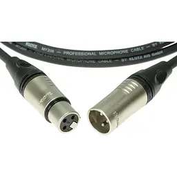 Микрофонный кабель XLR Male — XLR Female 3 м KLOTZ M1K1FM0300 - мініатюра 2