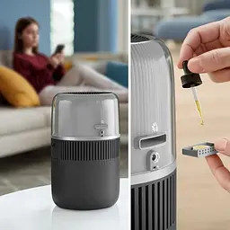 Зволожувач повітря Philips Series 5001 традиційне зволоження 56 м2 темно-сіний (HU5710/03) - мініатюра 9
