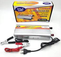 Перетворювач напруги 2000 W 12 V-220 V автомобільний інвертор з функцією заряджання акумулятора 20 A модифікована синусоїда SUNCHONGLIC 2000 Вт - мініатюра 2