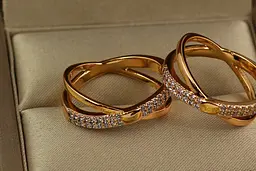 Кільце Xuping Jewelry правильний напрямок р 16 золотисте - мініатюра 2