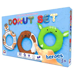 Набір для креативного ліплення TM Moon Light Clay Donut Set HEROES легкий стрибаючий пластилін - РУС 70089 - мініатюра 3