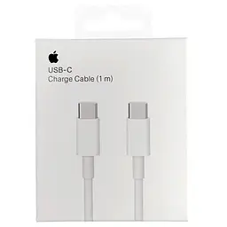 Дата кабель USB-C to USB-C FineWoven for Apple (AAA) (1m) (box) White - мініатюра 2