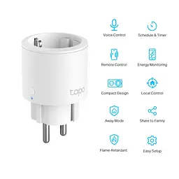 Розумна Wi-Fi-розетка smart TP-Link Tapo P-115 - мініатюра 2