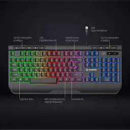 Клавіатура GAMEPRO GK550 Black - мініатюра 9