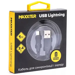 Дата кабель USB 2.0 AM to Lightning 2.0m Maxxter (UB-L-USB-02-2m) - мініатюра 2