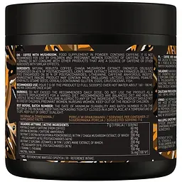 Кава з екстрактами грибів OstroVit Coffee with Mushrooms, 150 грам з додаванням L-теаніну та ніацину - мініатюра 2