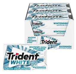 Жувальна гумка Trident White Wintergreen Sugar Free Gum 1шт - мініатюра 5
