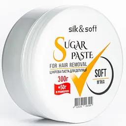 Паста для шугарінгу цукрова м'яка Ultra Silk&Soft 300 г + 50 г