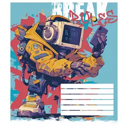 Зошит шкільний Genius на скобі у клітинку 24 аркушів 25 шт. в упаковці - мініатюра 5