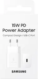 Мережевий зарядний пристрій Samsung 15W Power Adapter (w/o Cable) - White (EP-T1510NWEGEU) (6972211) - мініатюра 3
