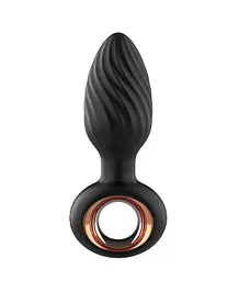 Анальна пробка B - Series Cute Aisi Rotating Plug, 10.9 см (чорний)