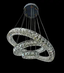 Люстра Linisoln 8282 хрустальна 60см LED 70Вт регулююча висота - мініатюра 2