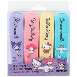 Маркер Highlighter Kite Hello Kitty and friends набір з 4-х кольорів (HK26-444) - мініатюра 3