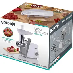 М'ясорубка Gorenje MG1601W - мініатюра 5