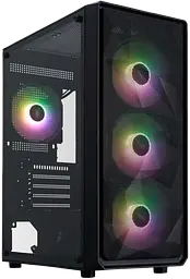 Корпус 1stPlayer FD3-M-BK-4F7 ARGB Black - мініатюра 2