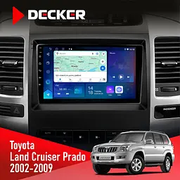 Штатна магнітола Toyota Land Cruiser Prado (120) 2002-2009 Decker D9-007 4x64 DSP 360 4G Decker (НФ-00003881)