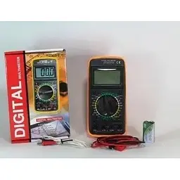 Мультиметр Digital DT-9207 A+ кліщі струмовимірювальні портативний тестер жовтий/чорний - мініатюра 10