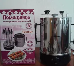 Электрошашлычница Помощница 8 шампуров с таймером и запасной колбой shash8 - миниатюра 7