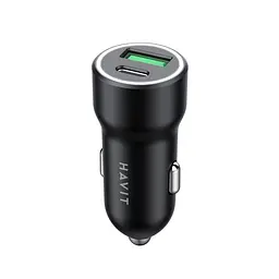 Автомобільний зарядний пристрій HAVIT HV-CC613 20W USB+USB-C HAVIT (27959-000) - мініатюра 2