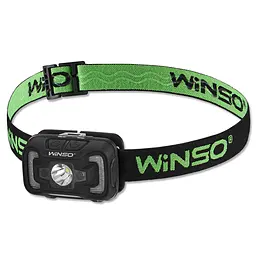 Ліхтар налобний Winso 300Lm, 5W CREE XTE+COB, 1800mAh, з сенсором білий/червоний(750420)