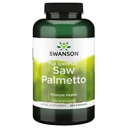 Натуральна добавка Swanson Saw Palmetto 540 mg Full Spectrum, 250 капсул