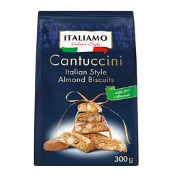 Печиво Кантучіні Italiamo Cantuccini Almond з мигдалем 300 г