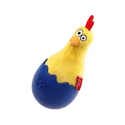 Іграшка для Собак Gigwi Egg Курча Неваляшка з пищалкою 14 см - мініатюра 4