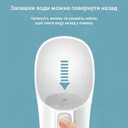 Портативна поїлка для собак 300 мл зелена - мініатюра 5