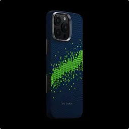 Карбоновий чохол Pitaka Tactile Woven Case (Lumintex™ Edition), що світиться в темряві, StarPeak Milky Way Galaxy для iPhone 16 Pro (KI1603PMYG) - мініатюра 4