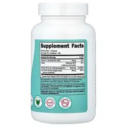 Залізо для жінок Nutricost With Vitamin C, Folate & Vitamin B12, 180 капсул - мініатюра 2