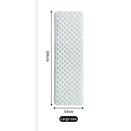Матрац надувний одномісний UL Naturehike CNK2450WS012, 186*64, сірий - мініатюра 2