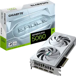 Відеокарта GeForce RTX 5060 8GB Gigabyte Eagle OC Ice (GV-N5060EAGLEOC ICE-8GD) - мініатюра 1