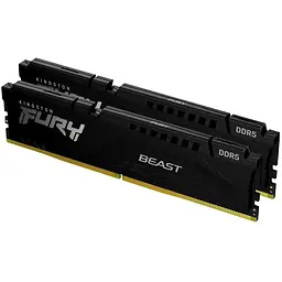 Модуль пам'яті для комп'ютера DDR5 16GB (2x8GB) 6000 MHz Beast Kingston Fury (ex.HyperX) (KF560C36BBEK2-16)