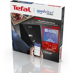 Ваги Tefal підлогові Body Fat Goodvibes Health 180 кг 1х Li-ion скло чорні (BM9670S1) - мініатюра 4
