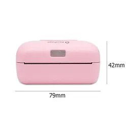 Портативний bluetooth термопринтер для смартфона PeriPage A6, рожевий (100336) - мініатюра 5